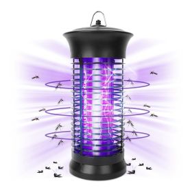 1Pc Electric Bug Zapper Mosquito Killer UV Light Flying Zapper Insect Killer Lamps Pest Fly Trap Catcher Odorless Noiseless (Option: Black)